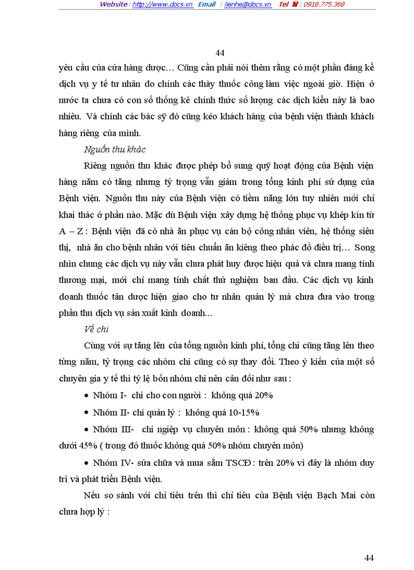image for page Một số giải pháp hoàn thiện quản lý tài chính tại Bệnh viện Bạch Mai trong cơ chế tài chính mới