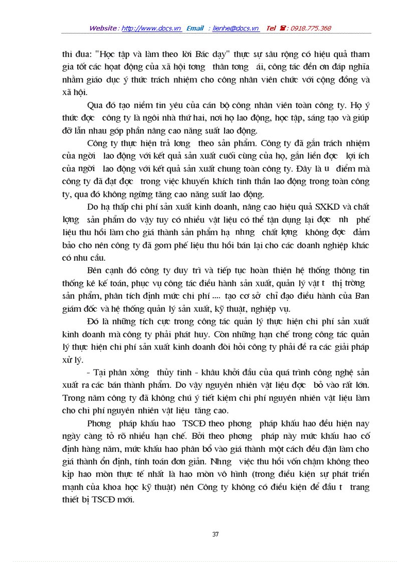 image for page Chi phí sản xuất điều kiện và các giải pháp hạ thấp chi phí sản xuất kinh doanh tại Công ty Bóng đèn Phích nước Rạng Đông