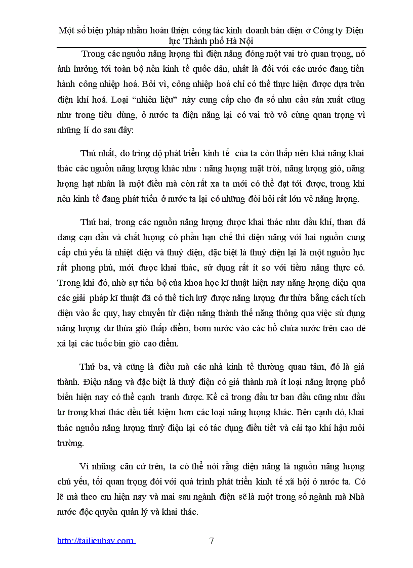 image for page Một số biện pháp nhằm hoàn thiện công tác kinh doanh bán điện ở Công ty Điện lực Thành phố Hà Nội