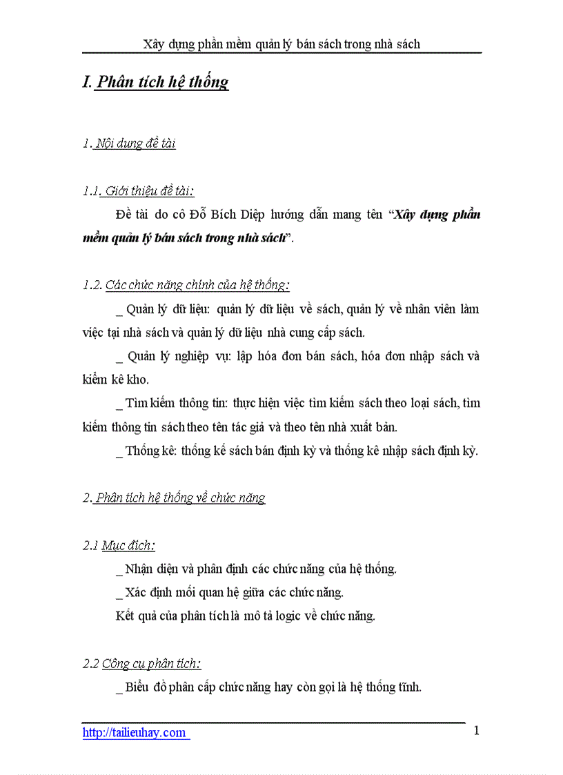 image for page Xây dựng phần mềm quản lý bán sách trong nhà sách