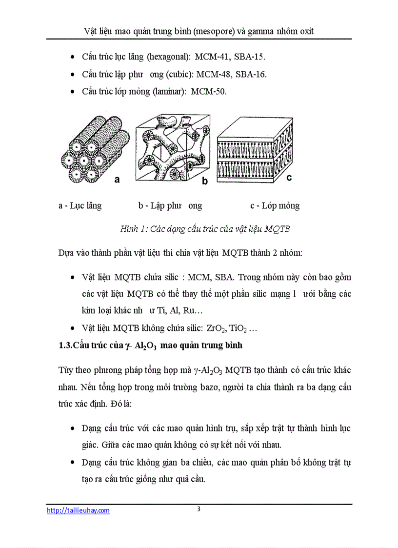 image for page Vật liệu mao quản trung bình mesopore và gamma nhôm oxit