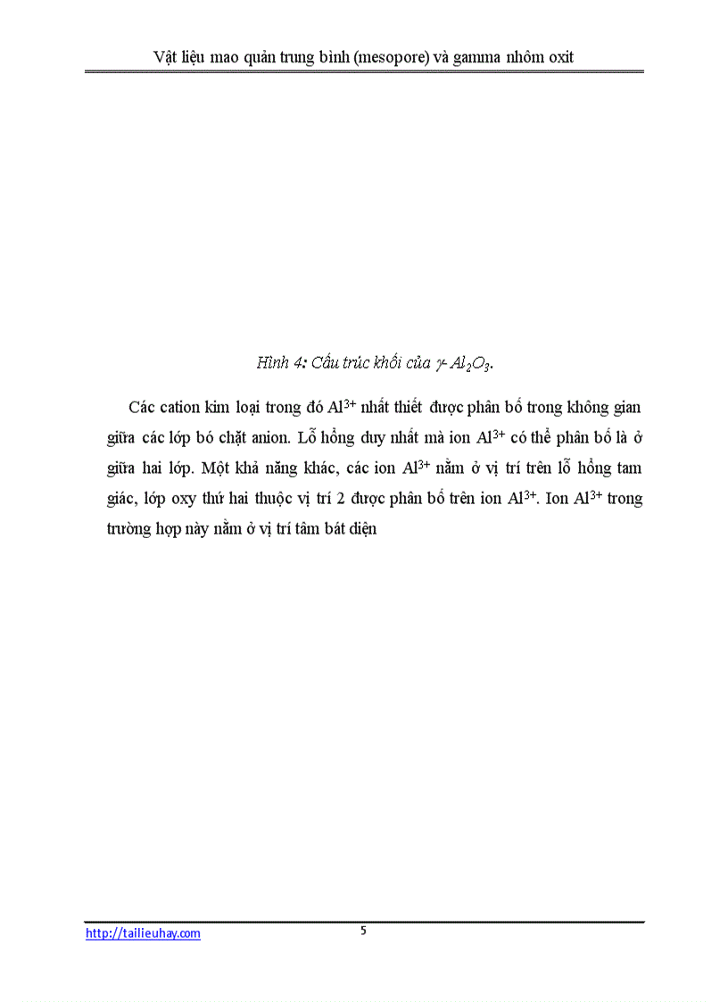 image for page Vật liệu mao quản trung bình mesopore và gamma nhôm oxit