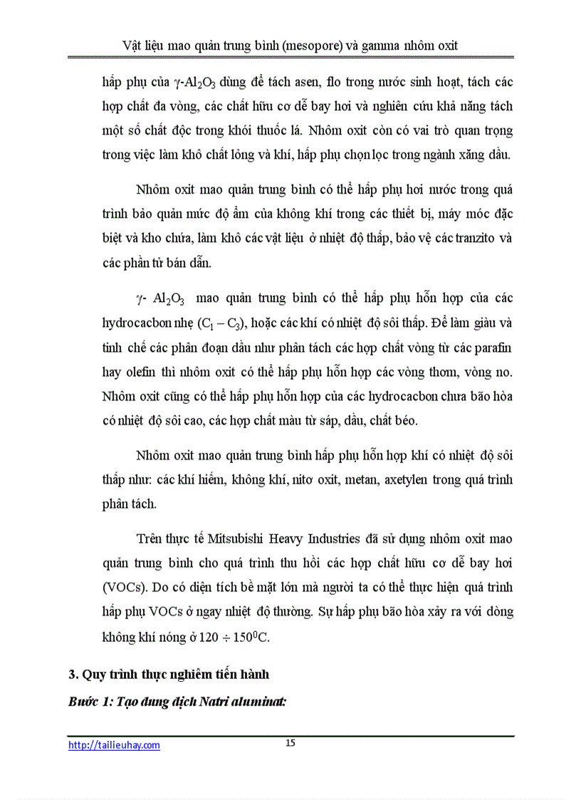image for page Vật liệu mao quản trung bình mesopore và gamma nhôm oxit