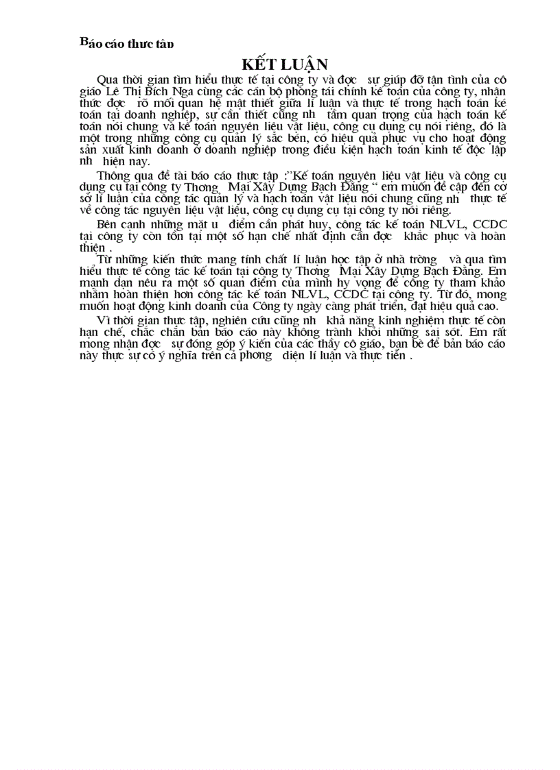 image for page Kế toán nguyên liệu vật liệu và công cụ dụng cụ tại công ty Thương Mại Xây Dựng Bạch Đằng