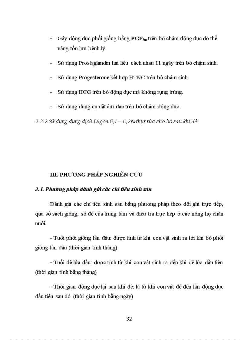 image for page Ứng dụng một số biện pháp kỹ thuật nhằm nâng cao khả năng sinh sản tên đàn bò lai hướng sữa tại Trung tâm sữa Ba VÌ