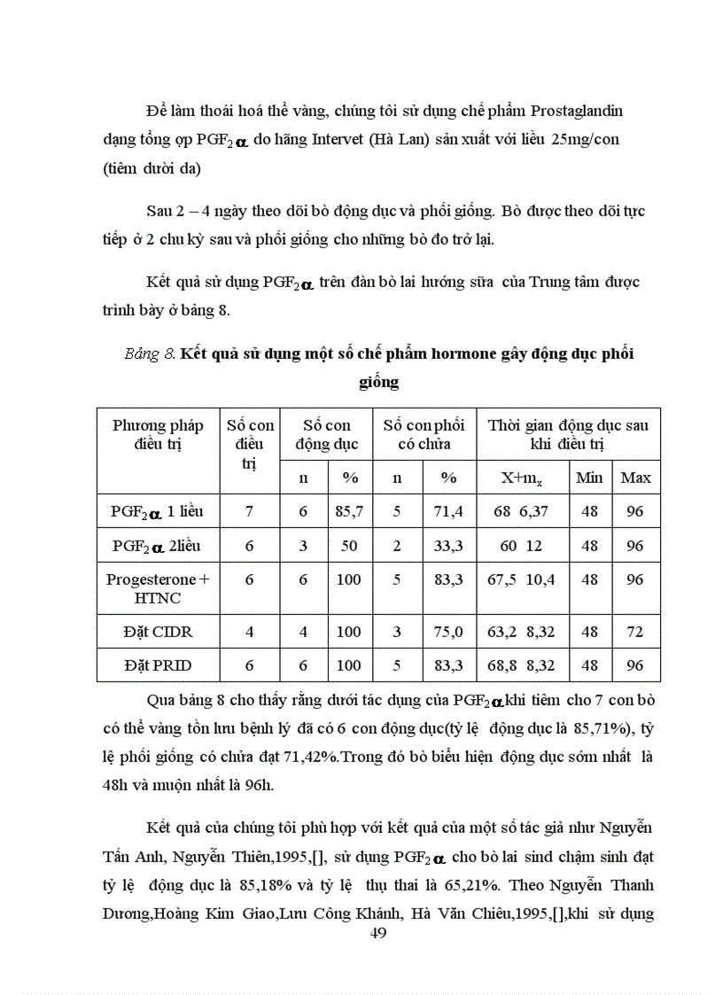 image for page Ứng dụng một số biện pháp kỹ thuật nhằm nâng cao khả năng sinh sản tên đàn bò lai hướng sữa tại Trung tâm sữa Ba VÌ