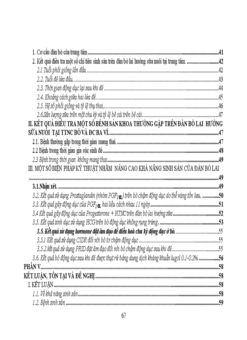 image for page Ứng dụng một số biện pháp kỹ thuật nhằm nâng cao khả năng sinh sản tên đàn bò lai hướng sữa tại Trung tâm sữa Ba VÌ