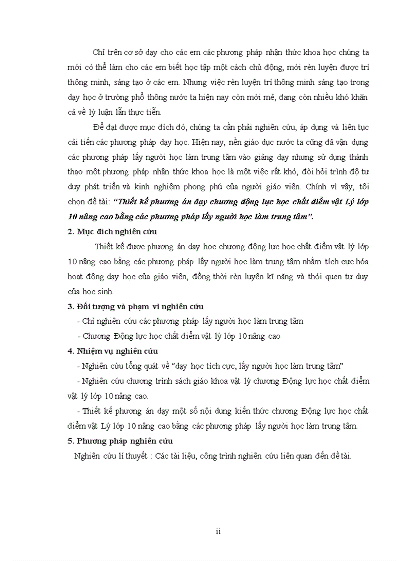 image for page Thiết kế phương án dạy chương động lực học chất điểm vật Lý lớp 10 nâng cao bằng các phương pháp lấy người học làm trung tâm