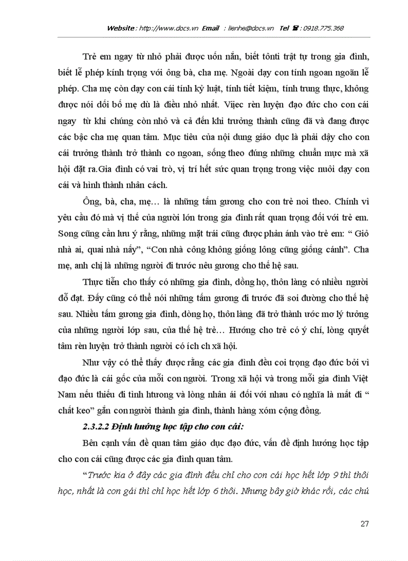 image for page Vai trò của gia đình miền núi trong việc Giáo dục con cái