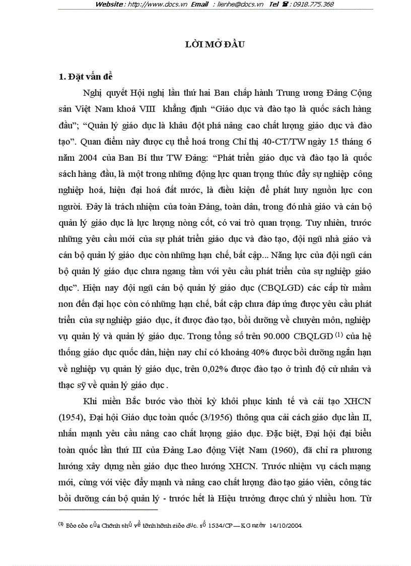 image for page Đề án thành lập Học viện Quản lý Giáo dục trên cơ sở Trường Cán bộ quản lý giáo dục và đào tạo