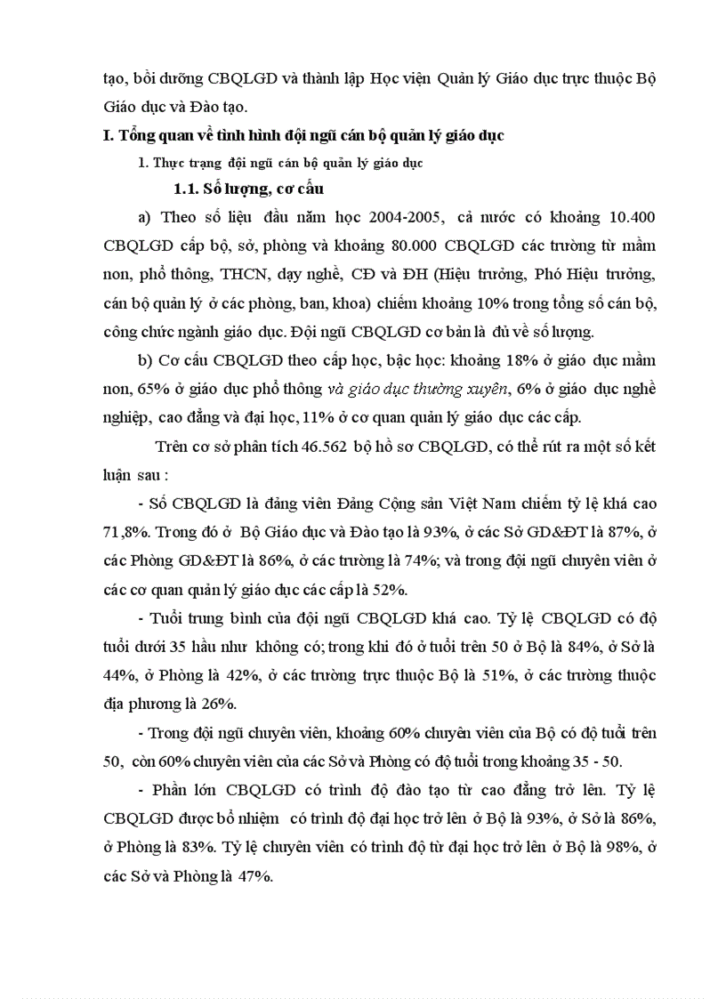 image for page Đề án thành lập Học viện Quản lý Giáo dục trên cơ sở Trường Cán bộ quản lý giáo dục và đào tạo