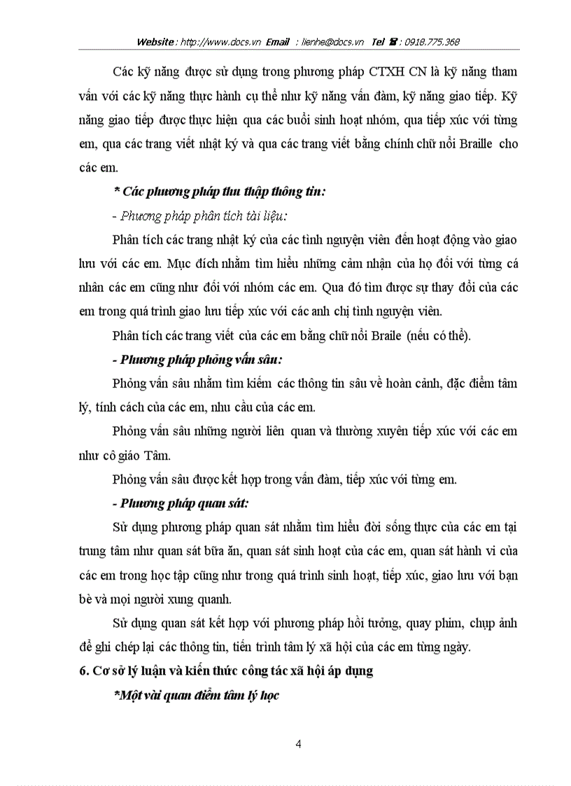 image for page Công tác xã hội với nhóm trẻ khiếm thị Nghiên cứu tại tỉnh hội người mù Hà Tây