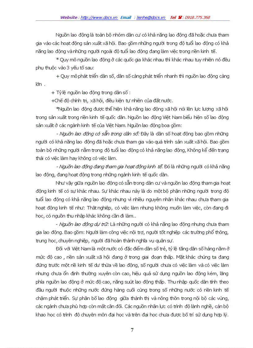 image for page Thực trạng về lao động việc làm và vấn đề giải quyết việc làm ở tỉnh Thái Bình