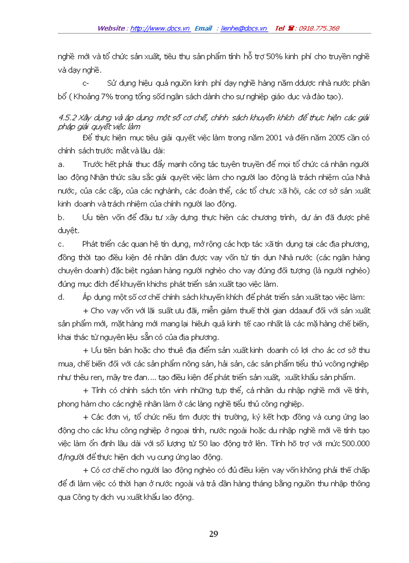 image for page Thực trạng về lao động việc làm và vấn đề giải quyết việc làm ở tỉnh Thái Bình