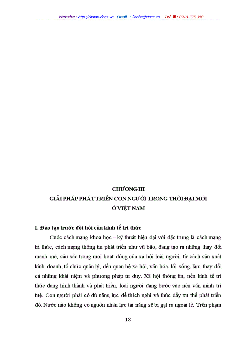 image for page Vận dụng quan điểm triết học Mác về bản chất của con người để phân tích tầm quan trọng của nhân tố con người trong nền kinh tế tri thức