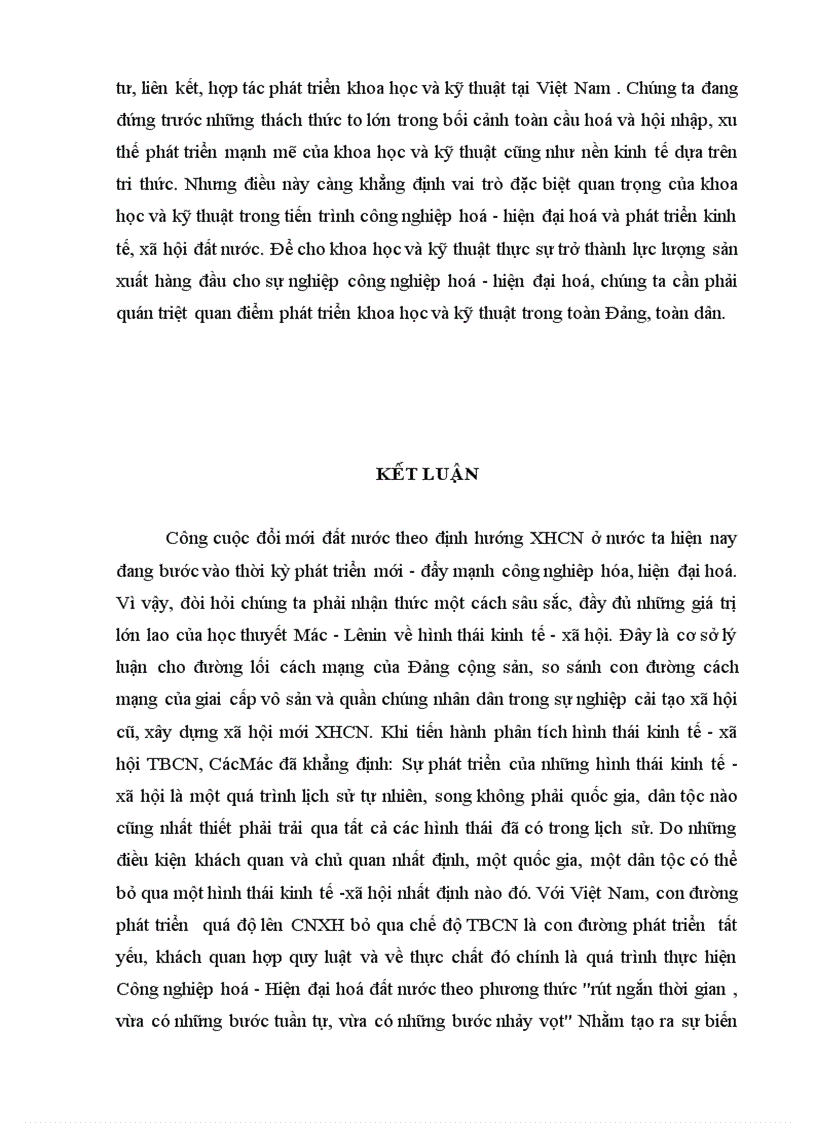 image for page Vai trò của khoa học và kỹ thuật trong sự phát triển lực lượng sản xuất