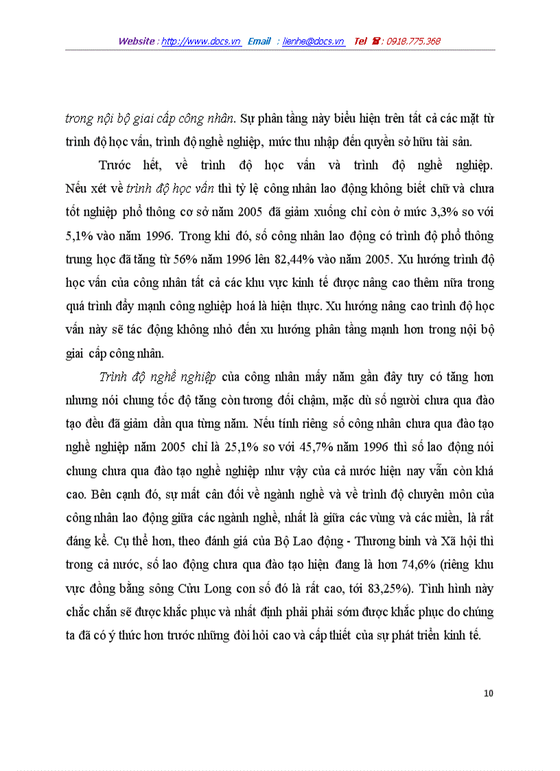 image for page Xu hướng phát triển của giai cấp công nhân việt nam trong thời kỳ đẩy mạnh công nghiệp hoá theo hướng hiện đại và hội nhập quốc tế