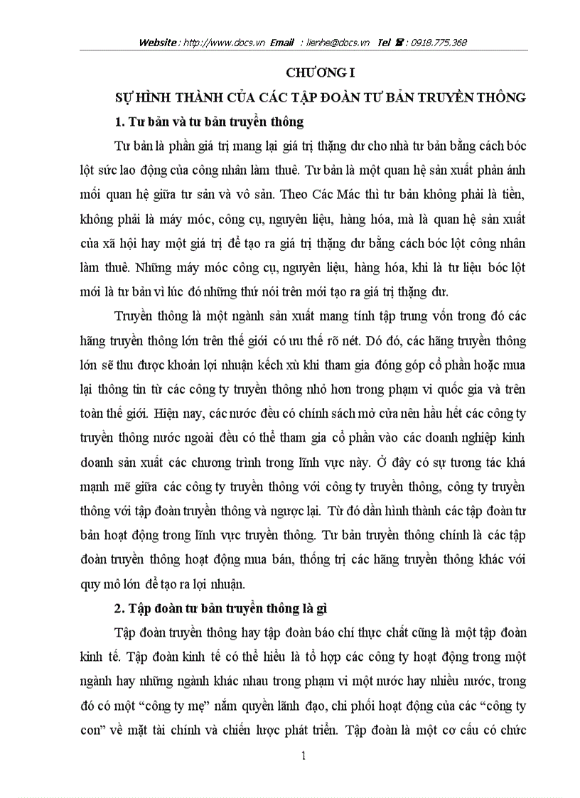 image for page Tập đoàn tư bản truyền thông