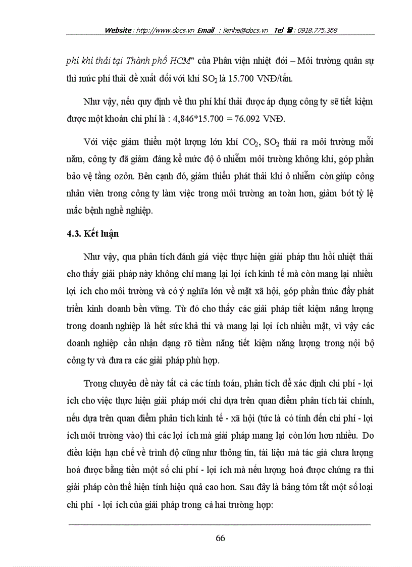 image for page Đánh giá hiệu quả giải pháp thu hồi nhiệt thải trong chương trình tiết kiệm năng lượng tại công ty Cao su Sao Vàng