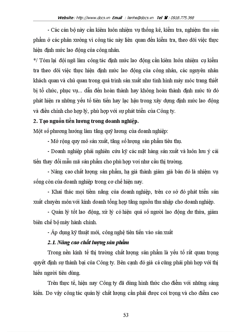 image for page Một số biện pháp nhằm tăng cường công tác quản lý tiền lương tại Công ty Cơ Khí Hà Nội