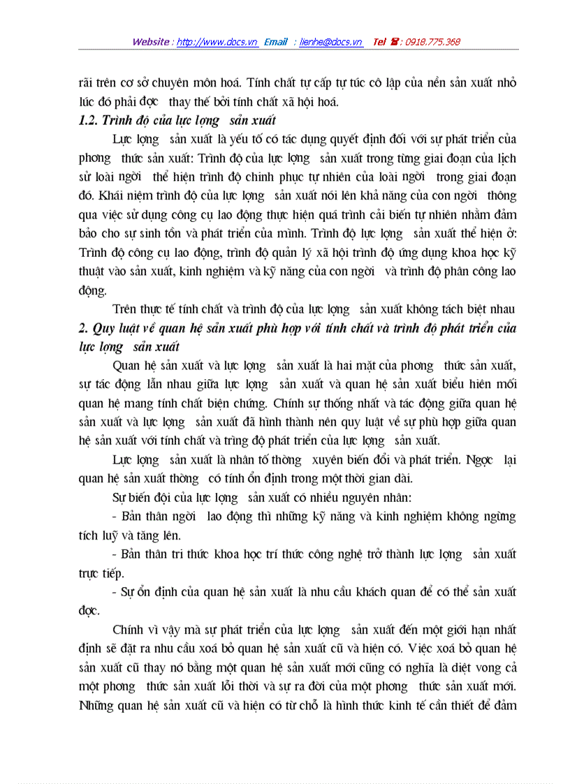 image for page Sự vận dụng quy luật của Công ty Bê tông và Xây Dựng Vĩnh Tuy vào sản xuất