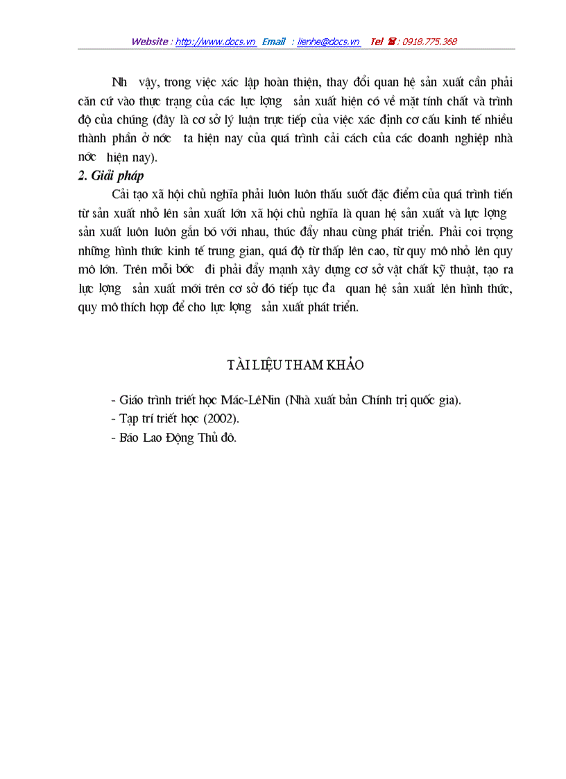 image for page Sự vận dụng quy luật của Công ty Bê tông và Xây Dựng Vĩnh Tuy vào sản xuất