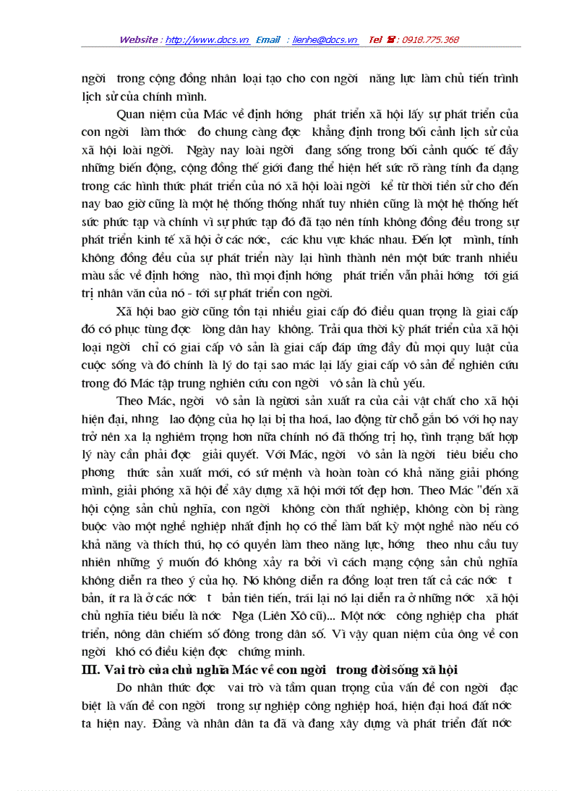 image for page Quan điểm của chủ nghĩa Mác về con người