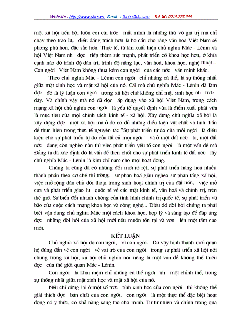 image for page Quan điểm của chủ nghĩa Mác về con người