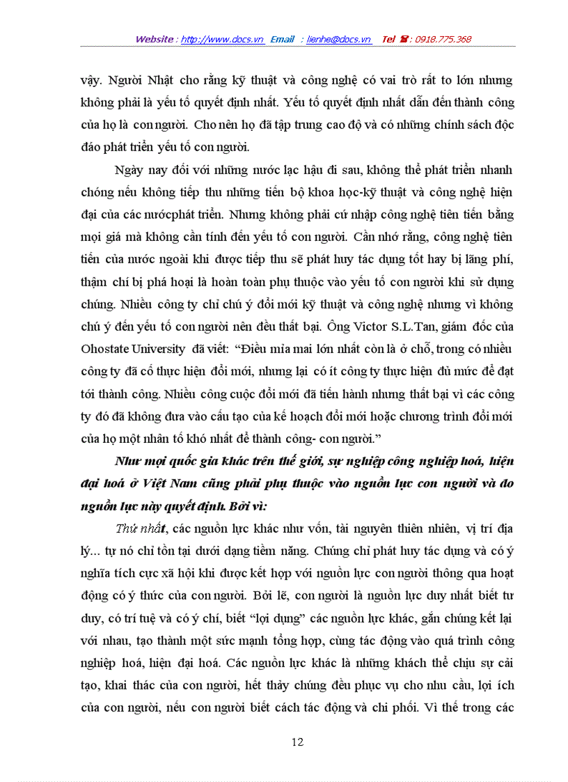 image for page Con người việt nam trong sự nghiệp công nghiệp hoá hiện đại hoá đất nước