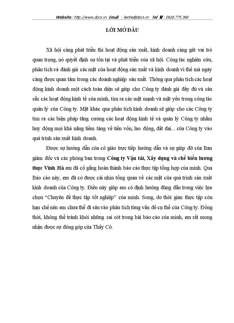 image for page Kiến nghị và giải pháp nhằm hoàn thiện công tác quản trị doanh nghiệp tại công ty vận tải xây dựng và chế biến lương thực vĩnh hà