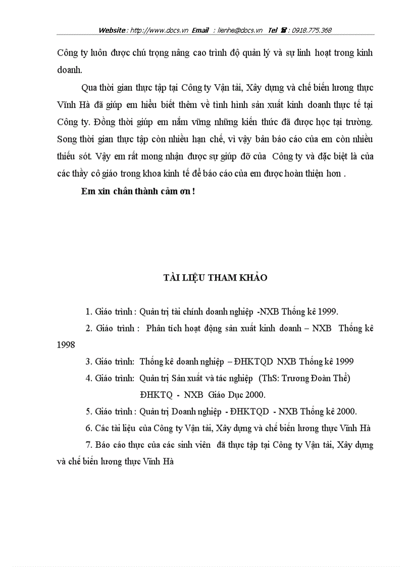 image for page Kiến nghị và giải pháp nhằm hoàn thiện công tác quản trị doanh nghiệp tại công ty vận tải xây dựng và chế biến lương thực vĩnh hà