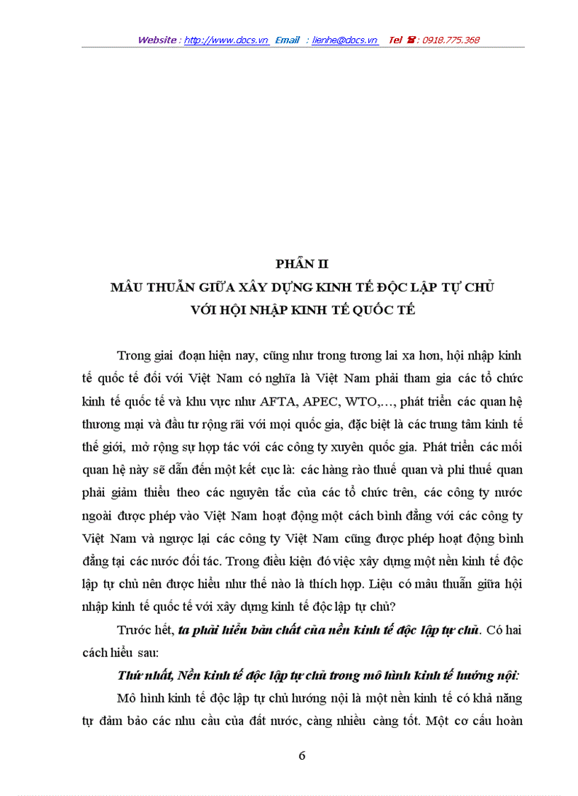 image for page Phép biện chứng về mâu thuẫn và việc phân tích mâu thuẫn giữa xây dựng kinh tế độc lập tự chủ với hội nhập kinh tế quốc tế
