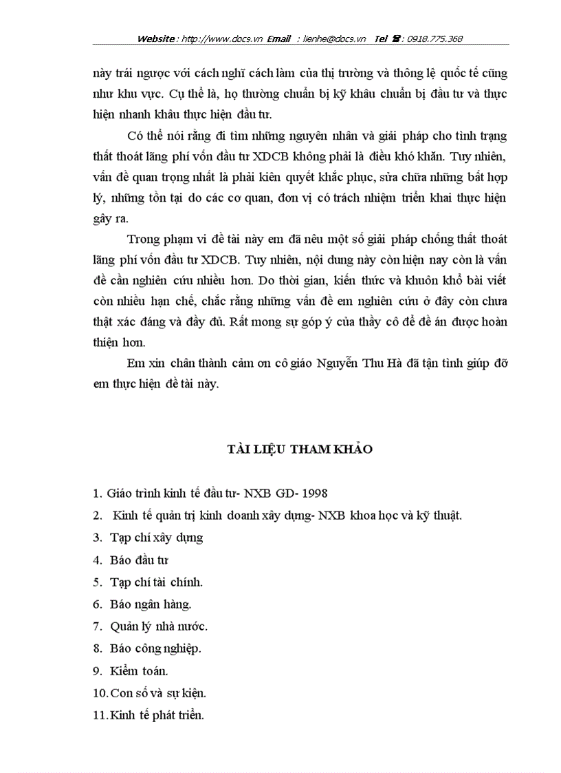 image for page Một số giải pháp chống lãng phí thất thoát vốn đầu tư xây dựng cơ bản