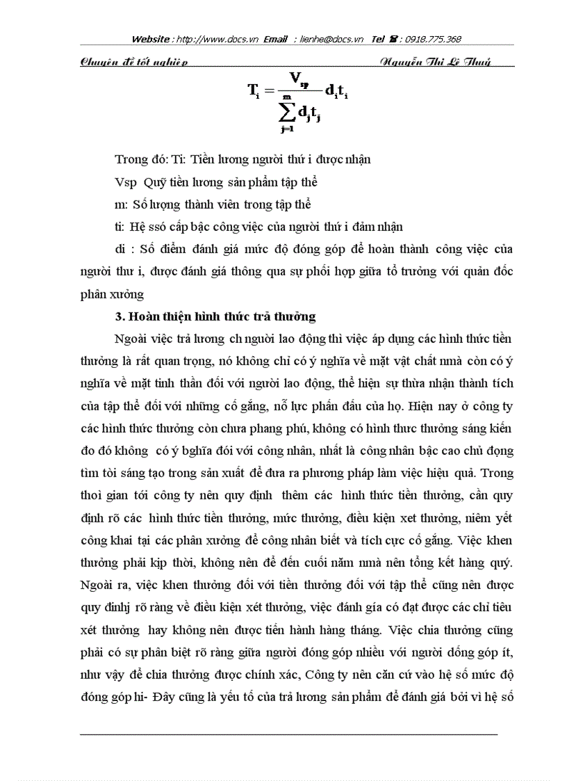 image for page Các giải pháp hoàn thiện các hình thức trả lương trả thưởng nhằm tạo động lực kích thích lao động ở công ty sản xuất công nghiệp và xây lắp Hà Nội