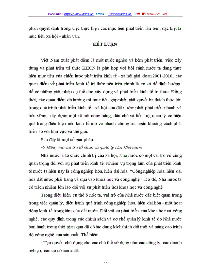 image for page Vai trò của tri thức khoa học công nghệ đối với việc phát triển kinh tế ở Việt Nam hiện nay