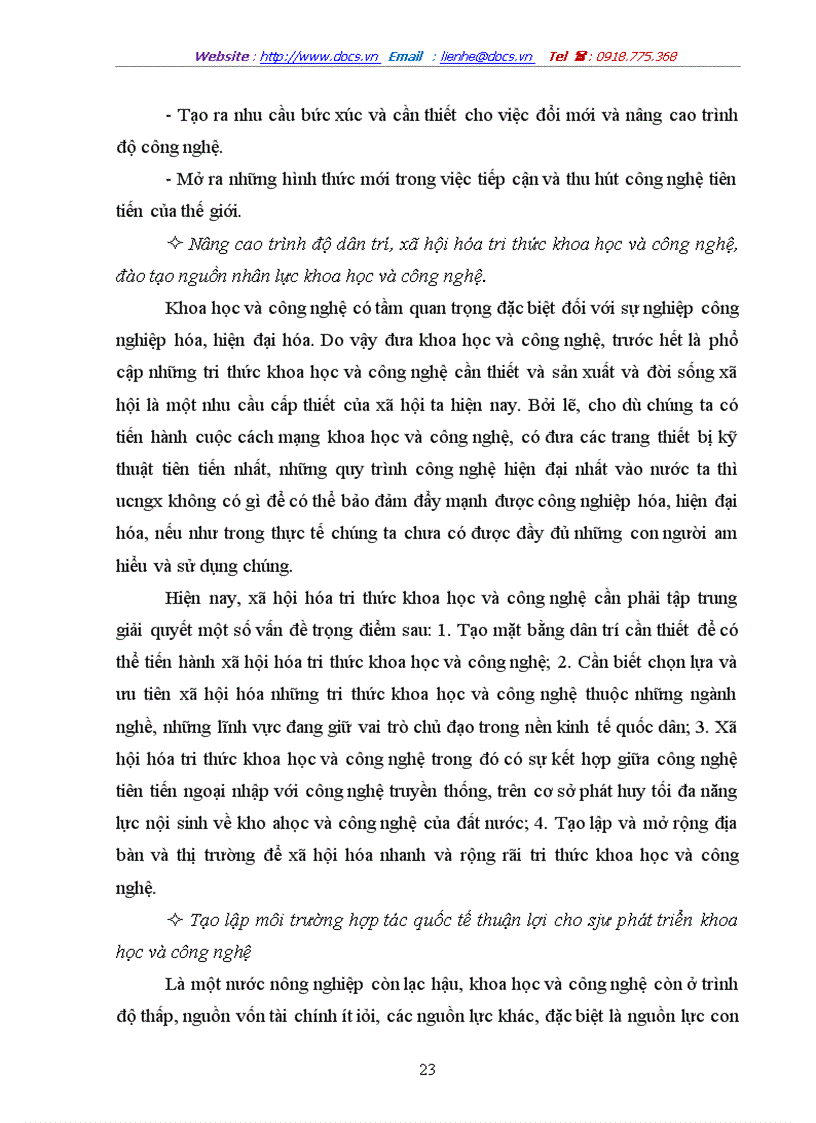 image for page Vai trò của tri thức khoa học công nghệ đối với việc phát triển kinh tế ở Việt Nam hiện nay