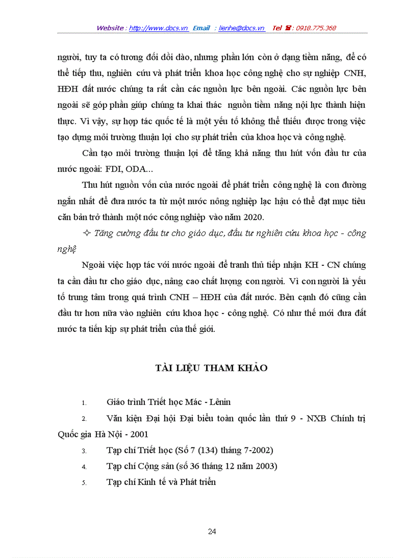 image for page Vai trò của tri thức khoa học công nghệ đối với việc phát triển kinh tế ở Việt Nam hiện nay