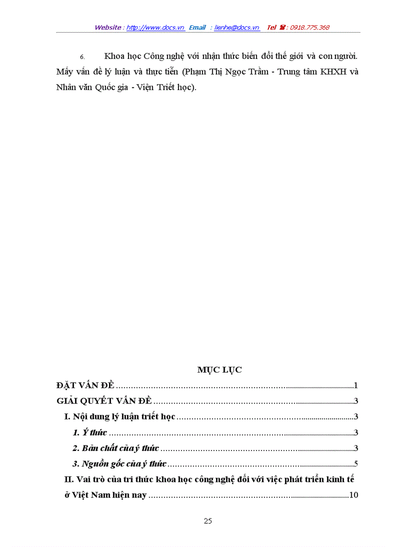 image for page Vai trò của tri thức khoa học công nghệ đối với việc phát triển kinh tế ở Việt Nam hiện nay