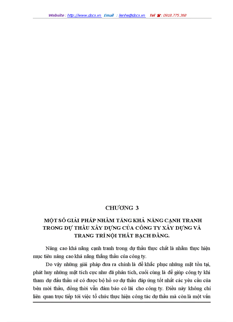 image for page Một số giải pháp nhằm tăng khả năng cạnh tranh trong dự thầu xây dựng ở Công ty Xây dựng và Trang trí nội thất Bạch Đằng