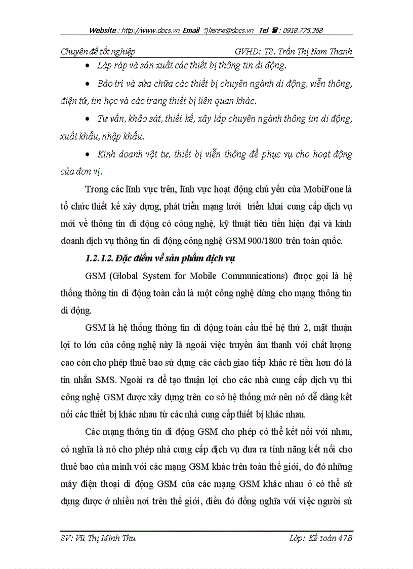 image for page Hoàn thiện hạch toán tài sản cố định với việc nâng cao hiệu quả sử dụng tài sản cố định tại công ty Thông tin di động