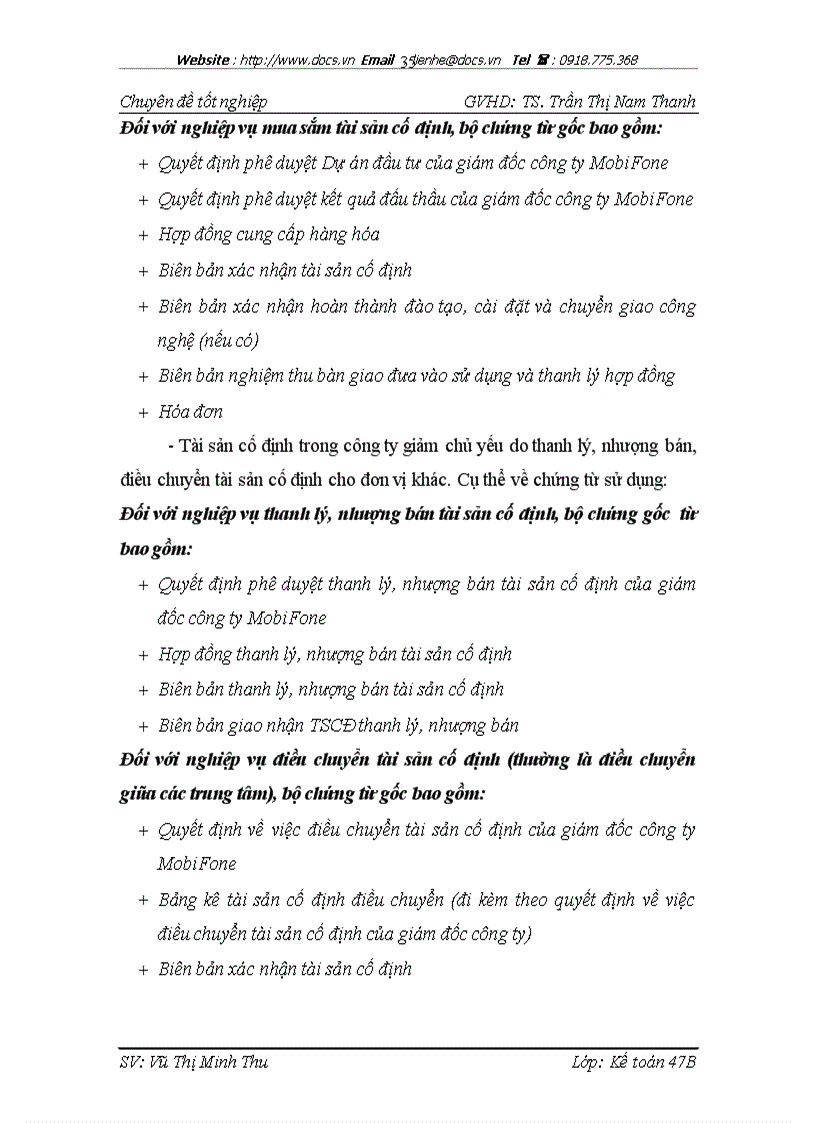 image for page Hoàn thiện hạch toán tài sản cố định với việc nâng cao hiệu quả sử dụng tài sản cố định tại công ty Thông tin di động