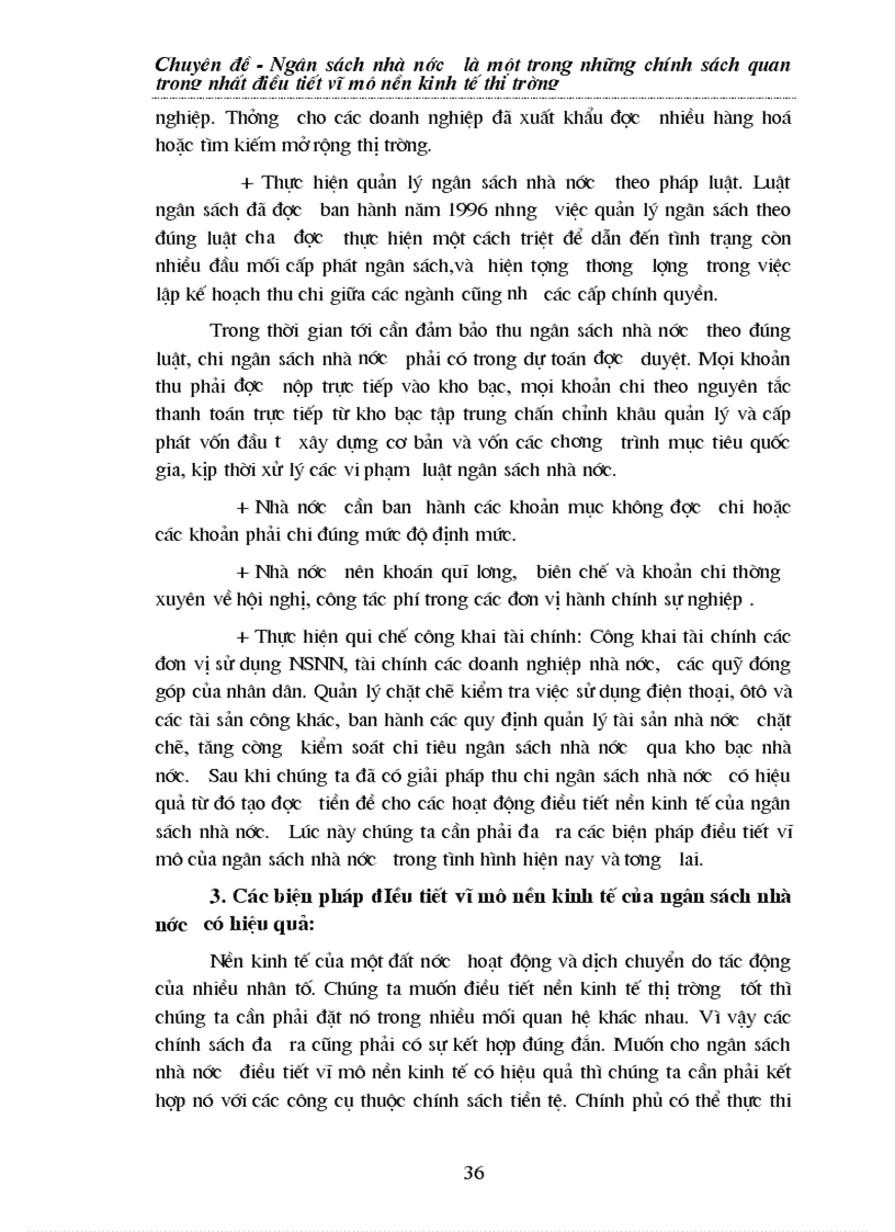 image for page Ngân sách nhà nước là một trong những chính sách quan trọng nhất điều tiết vĩ mô nền kinh tế thị trường
