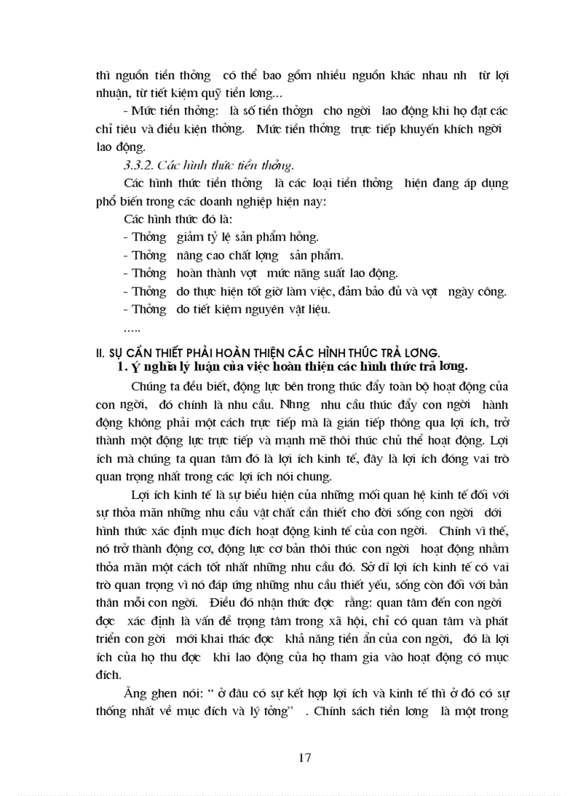 image for page Hoàn thiện các hình thức trả lương tại Công ty dệt Minh Khai Hà Nội