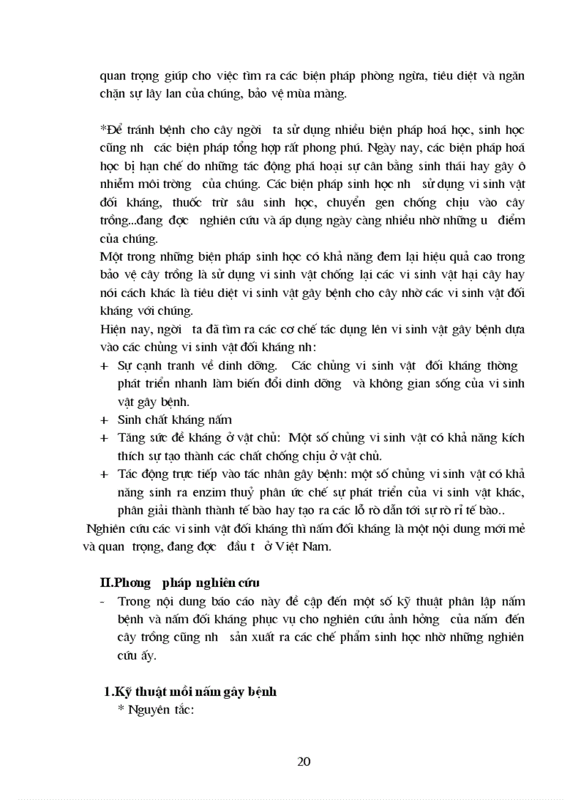 image for page Một số kỹ thuật phân lập nấm bệnh và nấm đối kháng