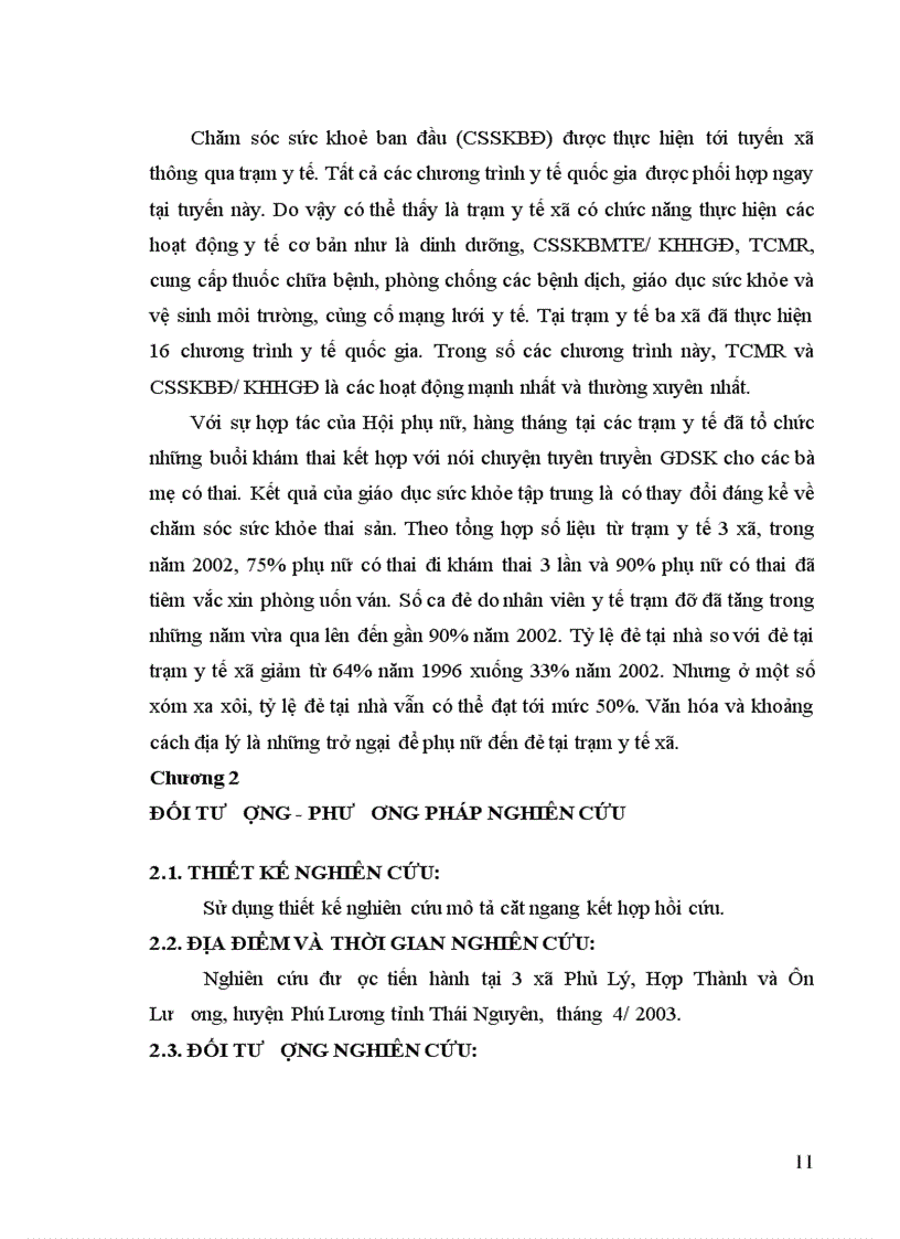 image for page Mô tả thực trạng một số kiến thức thực hành về chăm sóc sức khoẻ mẹ trước trong sau sinh và chăm sóc trẻ sơ sinh