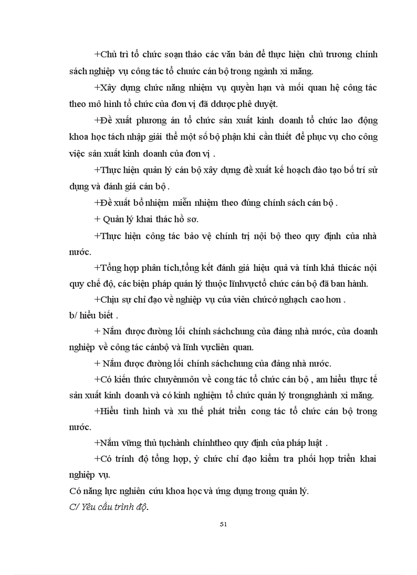 image for page Phân tích công việc tại phòng tổ chức lao động tiền lương thuộc công ty vật tư vận tải xi măng