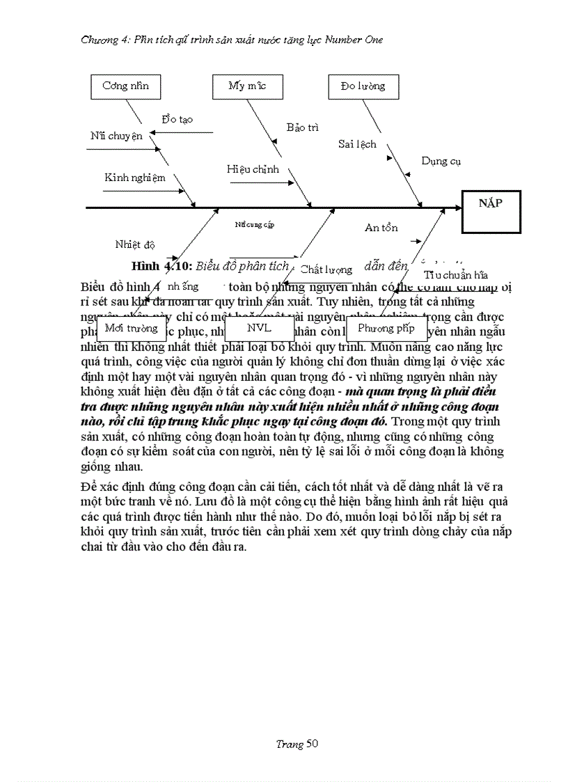 image for page Sử dụng công cụ quản lý chất lượng nhằm giảm tỷ lệ sản phẩm lỗi của nước tăng lực Number 1 Nhà máy bia và NGK Bến Thành