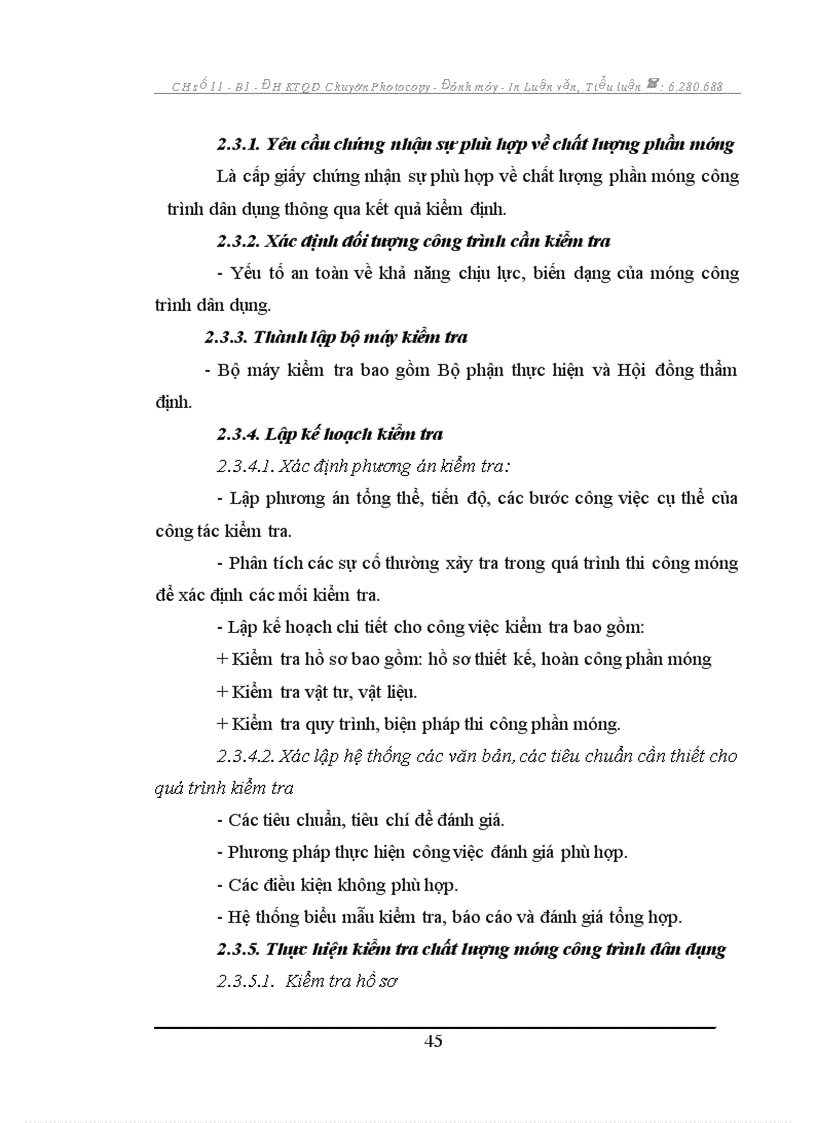 image for page Quy trình kiểm định chất lượng móng công trình dân dụng