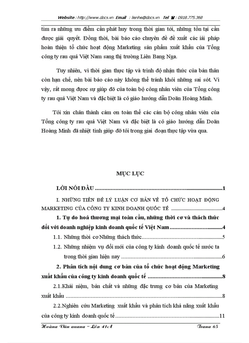 image for page Nâng cao hiệu quả tổ chức hoạt động Marketing sản phẩm xuất khẩu của Tổng công ty Rau quả Việt Nam sang thị trường Liên Bang Nga