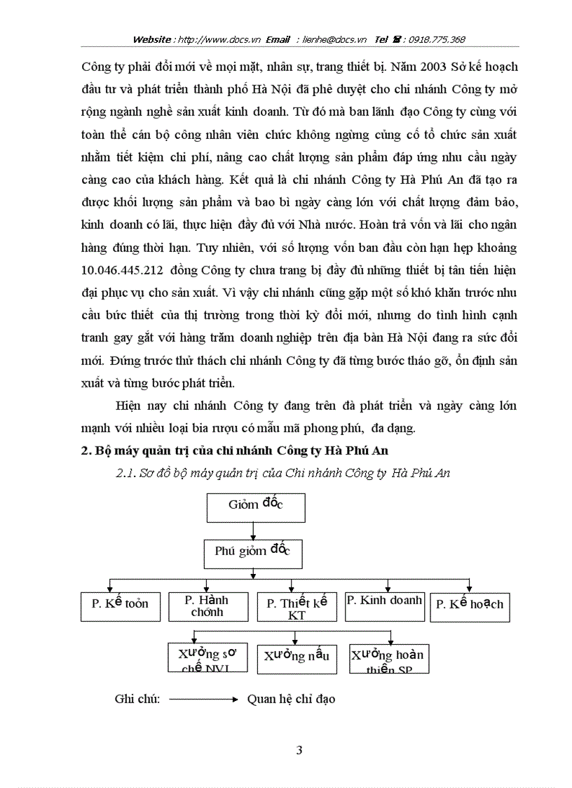 Một số giải pháp tăng cường mở rộng thị trường tiêu thụ rượu của Chi nhánh Công ty Hà Phú An